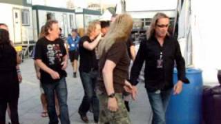 Iron Maiden Backstage Ottawa 2010 Back Stage before the show 
