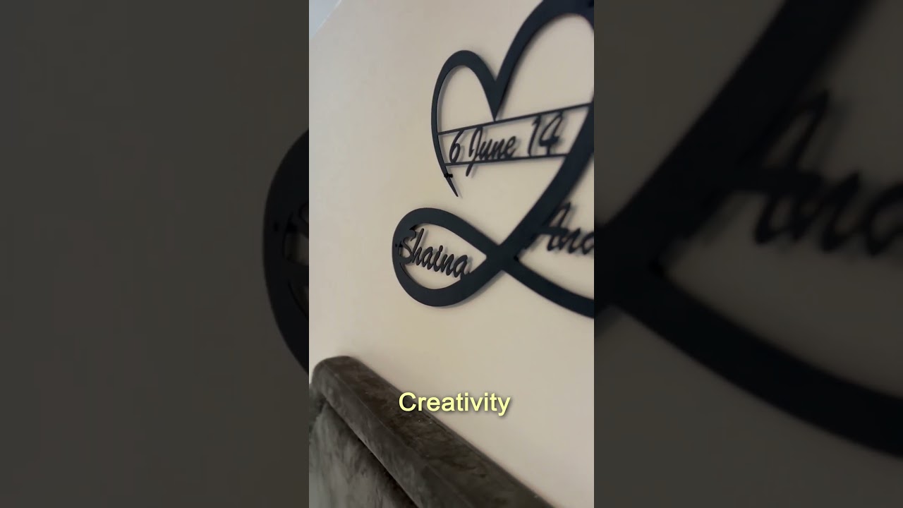 Unveiling Love: A Close-Up Look at VitaHome's Heart and Infinity Wall Art