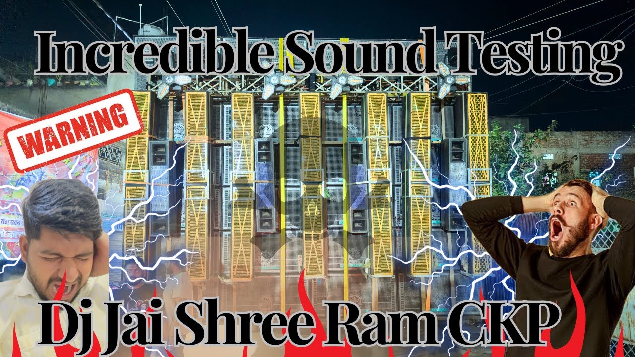 Dj Jai Shree Ram CKP 🔥 First Sound Testing 😱 28 Bass 👊🏻 Daltonganj 💥 Ab Hoga Ek Ke Bad Ek Bawal 😱