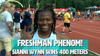 Sianni Wynn | Pennsauken Freshman Phenom | Wins NJ's Meet of Champions 400 Meters!