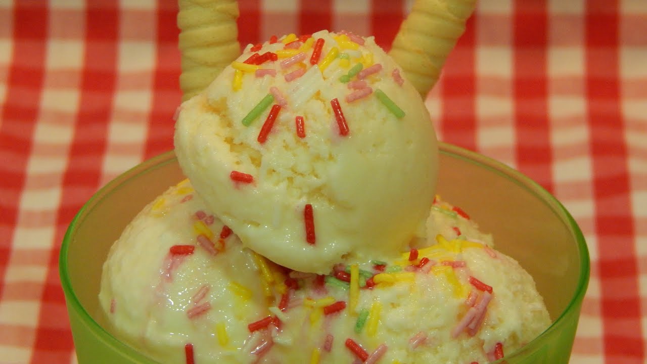 Receta helado de yogur cremoso sin heladera - YouTube