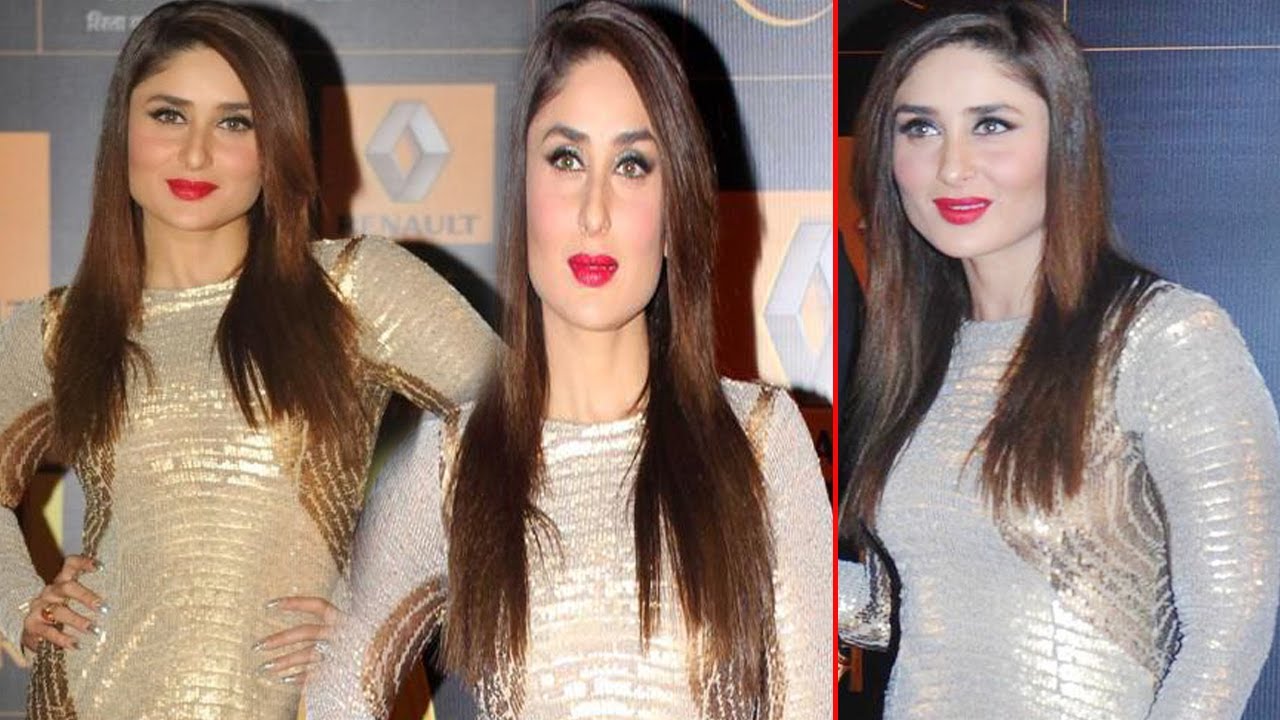 Kareena Kapoor in Golden Dress @ Star Guild Awards 2014