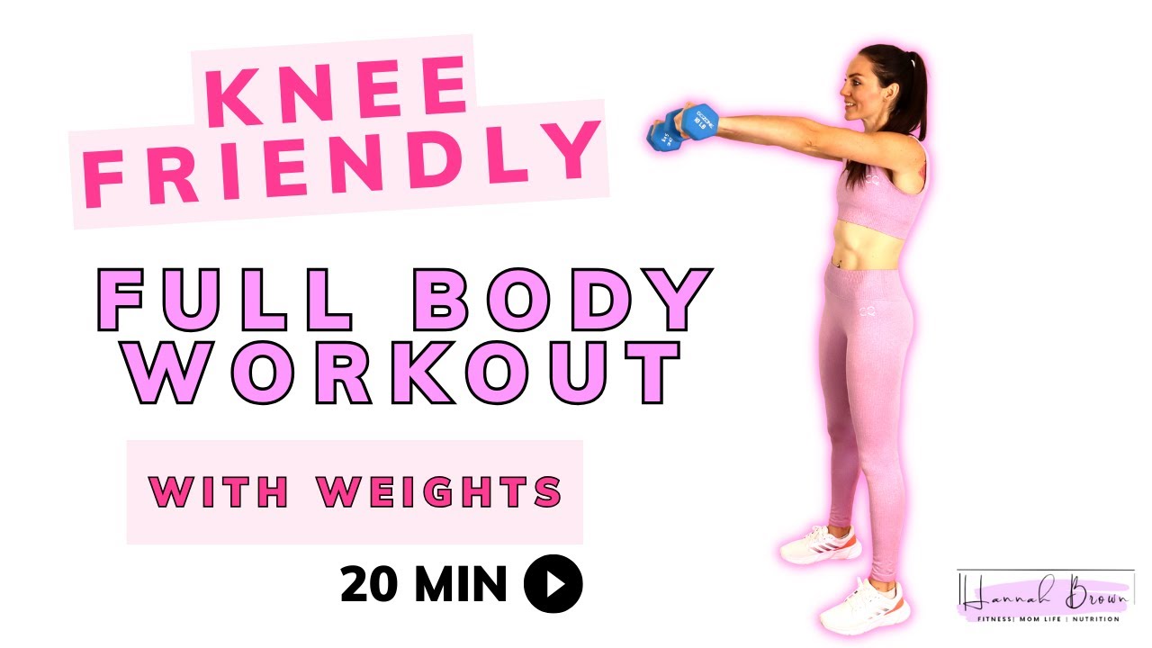KNEE FRIENDLY FULL BODY WORKOUT | WITH WEIGHTS | NO SQUATS, NO LUNGES ...