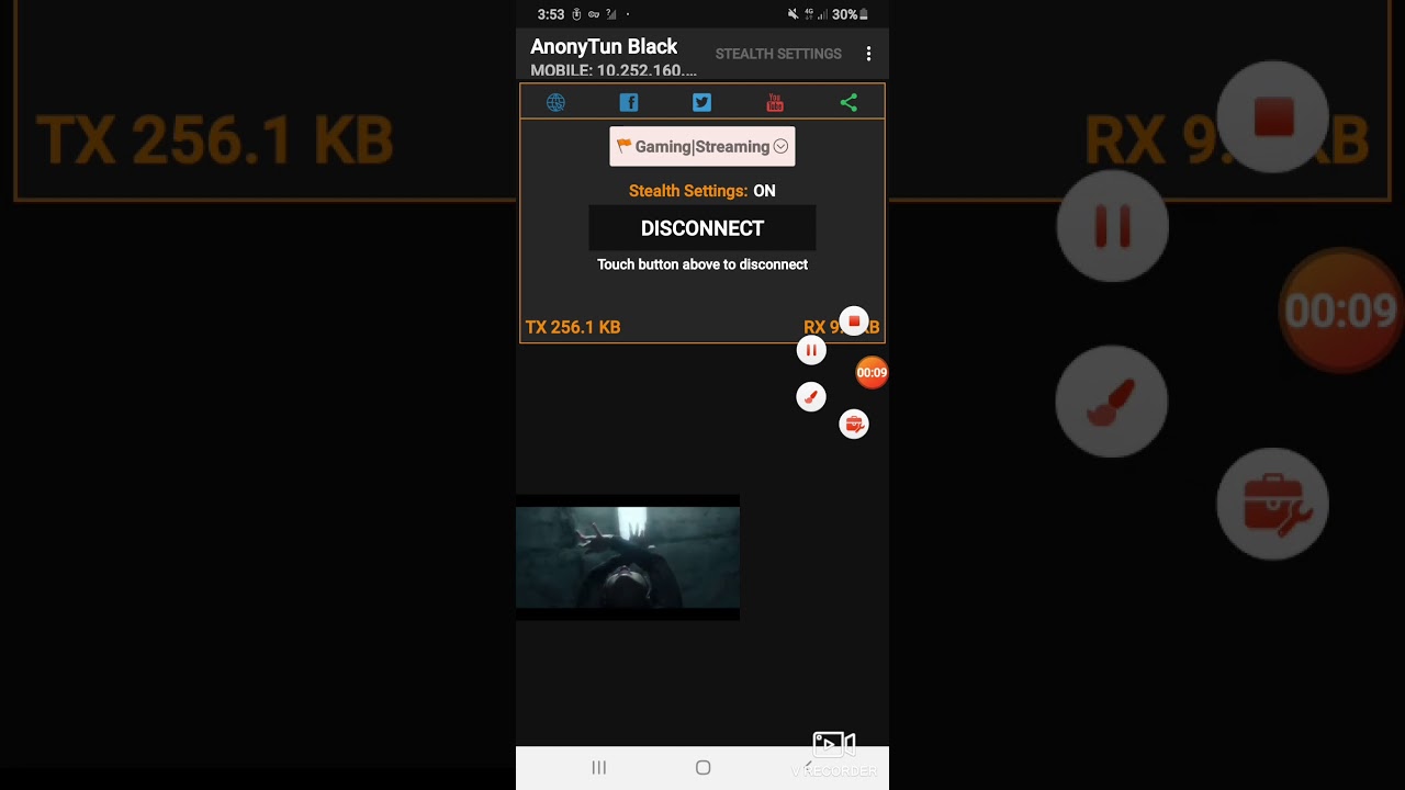 Internet ilimitado con anonytun black claro