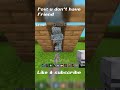minecraft loneliness be like...💀 #minecraft  #funnyclips
