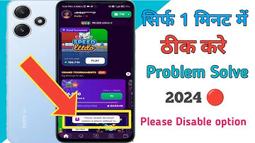 please disable developer option in phone settings to use rush app