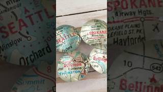 Map Magnets ✂️ Dollar Tree Glass Pebbles and Magnets! #dollartree #dollartreediy #dollartreecrafts