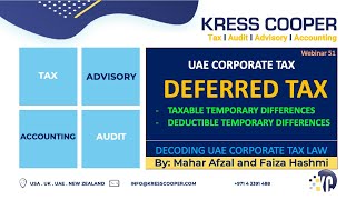 UAE CT: Understanding Deferred Tax Assets, Taxable vs. Deductible Temporary Differences Explained