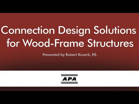 Connection Design Solutions for Wood-Frame Structures