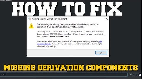 HOW TO FIX MISSING DERIVATION COMPONENTS FOR YUZU EMULATOR (YUZU ERROR FIX) (MISSING HEADER KEY)