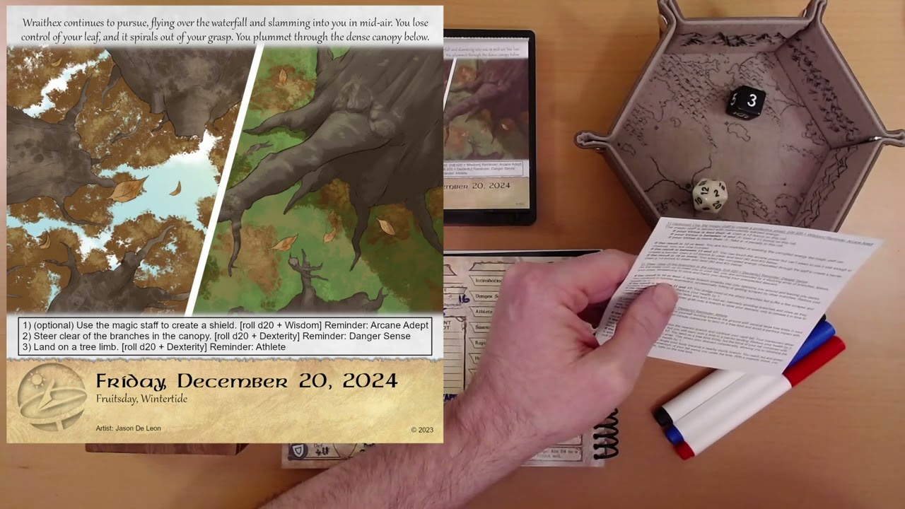 2024 Quest Calendar Dec. 20: Targeted, Tackled, Toppled, Tossed, and Tumbled