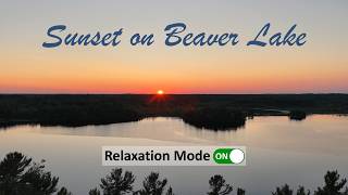A beautiful summer sunset on Beaver Lake