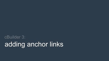 Adding anchor links