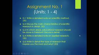 Solved Assignment 837 (Educational Research) in English & Urdu