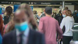 Charlotte airport busy despite coronavirus health risk