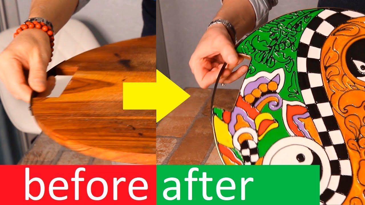 New 🔥 CUSTOM cutting board with your own hands 👍 Epoxy resin