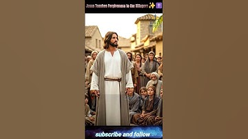 Jesus Teaches Forgiveness to the Villagers ✨ | Bible Boost #Shorts #jesus #god #godisgood #duet