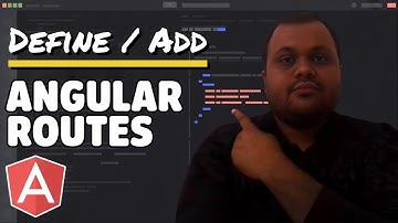 Define, add angular route using router outlet