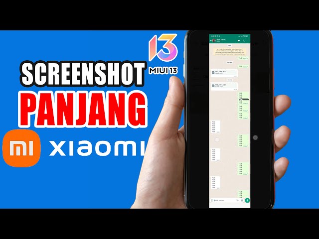 cara screenshot panjang hp xiaomi