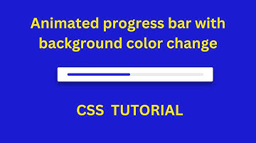 animated progress bar with background change with source code