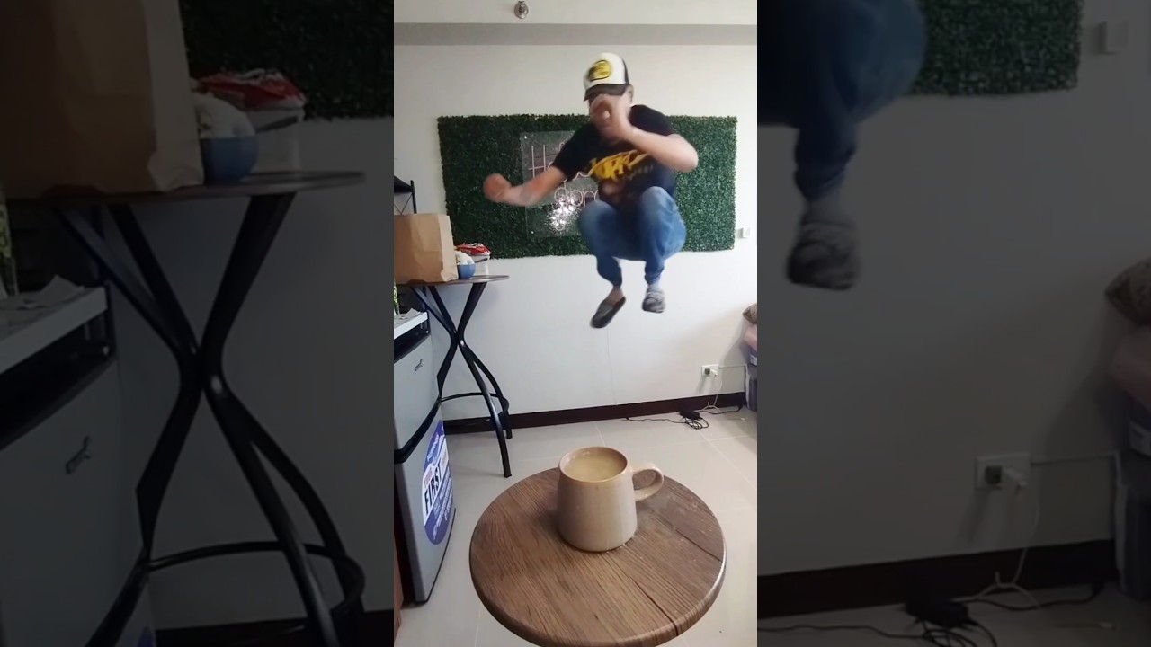 Magic Jumped into cup of Coffee effect. 