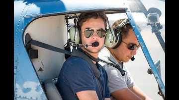 GoPro Flying a Robinson R22 - Helicopter Flying & Hover Lesson