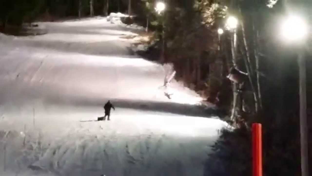 Crash at Granite gorge & Rock the Hills snowmobile Hillclimb