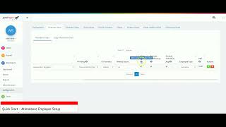 Quick Start Attendance Config Employee Setup