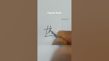 Hazrat Amin name signature