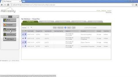 Matereality Tutorial: My Properties Data Management