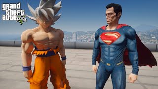 Gta 5 - Superman Vs Goku Ultra Instinct
