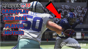 Madden 19 GamePlay | Real Player Motion