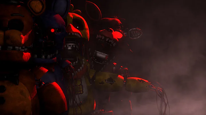 [FNAF C4D SPEED ART] FNAF Movie Poster Withereds Version