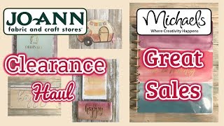 Michael's and Joann's Haul | AMAZING CLEARANCE Items