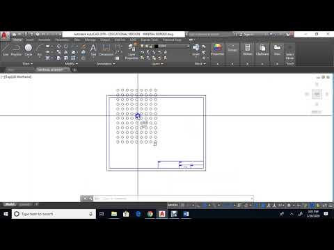 12-1 RECTANGULAR ARRAY IN AUTOCAD