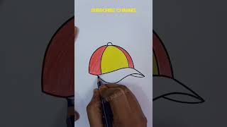 Drawing coloring pages painting art cap drawing #shorts #art #drawing #painting