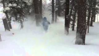 Snow Powder In Heavenly Ski Resort