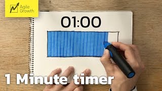 Timer 1 minute - Hand drawn visual progress bar