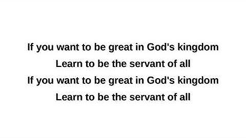 If You Want To Be Great In God