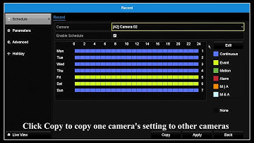 How to set scheduled recording and view video