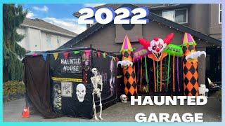 MY FULL 2022 HAUNTED HOUSE IN GARAGE - TOUR!