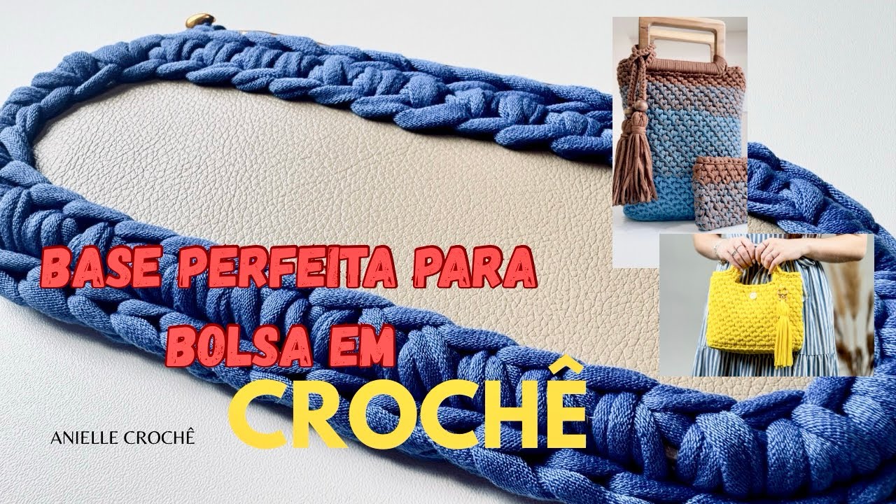 Base perfeita para Bolsa em Crochê #croche #crochet #bolsaemcroche