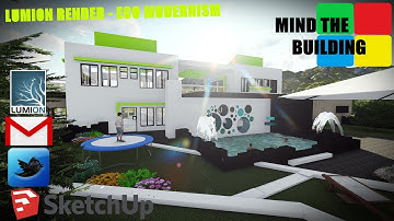 Lumion 6.0 Rendering - Eco Modernism - A Google SketchUp Construction