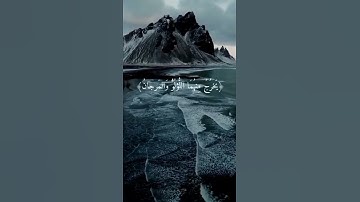رعد محمد الكردي (مقطع فيديو من سورة الرحمن ) مرج البحرين يلتقيان بينهما برزخ لا يبغيان