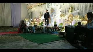 Fajar Syahid jadi MC ( LAGU PERTEMUAN) MAS TRIS ft NOVI K.A