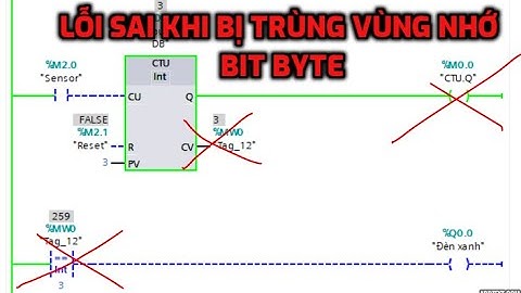 Lỗi Sai Nghiêm Trọng Khi Bị Trùng Vùng Nhớ Bit, Byte Trong Lập Trình PLC Siemens S7-1200/1500 TIA