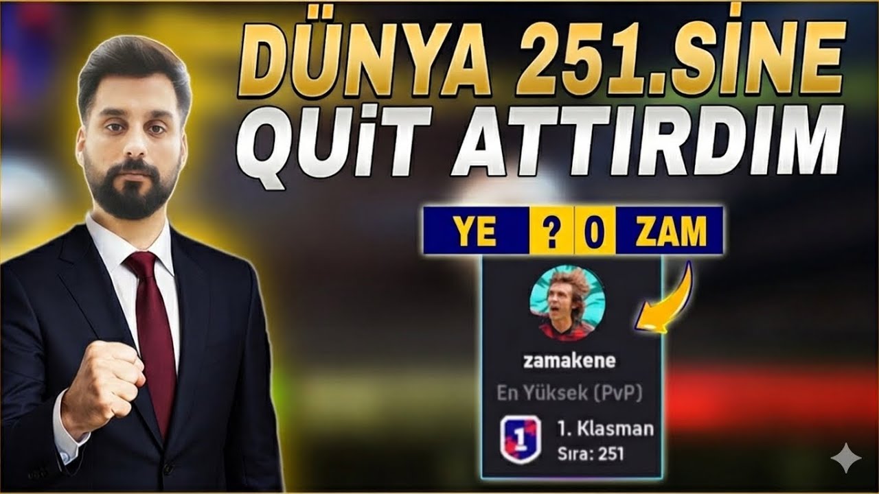 PRO RAKİBE QUİT ATTIRDIM 💪 eFOOTBALL MOBİLE