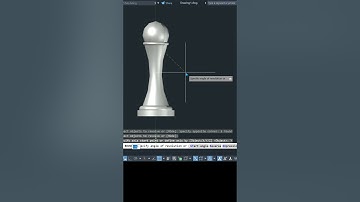 AutoCAD 3D Revolve Command Tutorial in 40 Seconds | Must Know Trick for Beginners #shorts