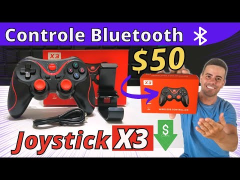 Controle X3 Sem Fio Joystick Android Ios Ps3 Pc-tv Wireless