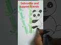 simple panda 🐼 drawing for kids #ytshorts #speeddrawing #drawing #art #drawingtimelapse #quickdrawin